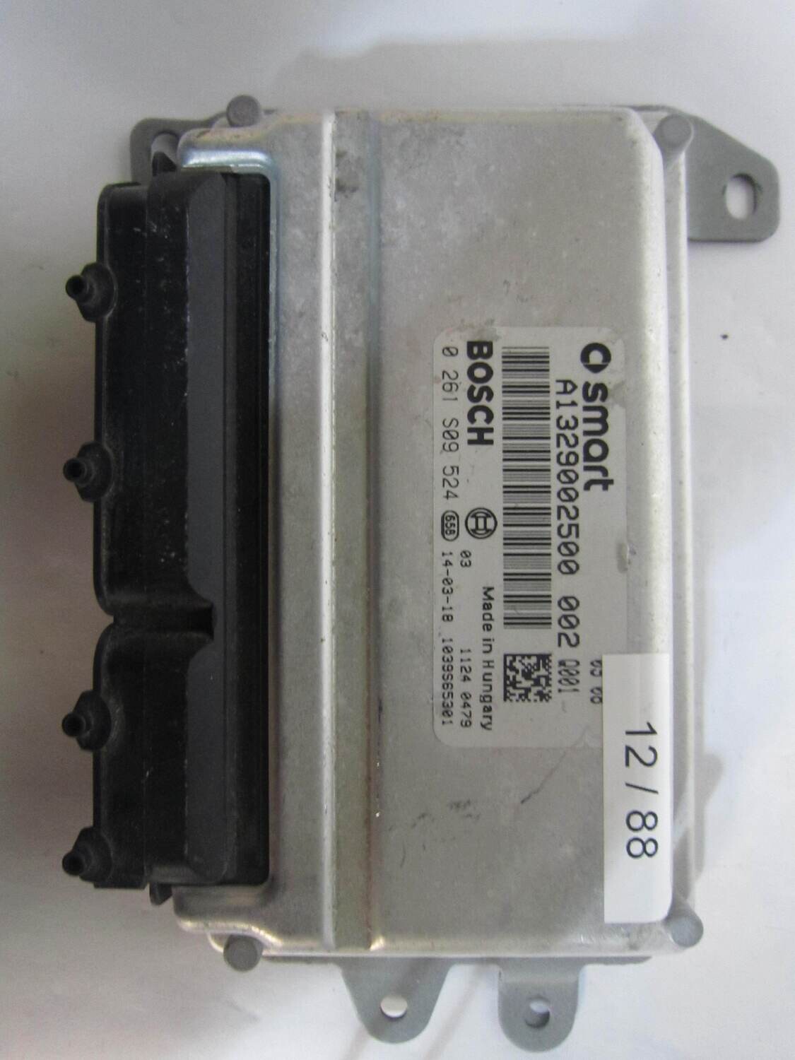 12-88 Centralina Motore Bosch 0 261 S09 524 0261S09524 A1329002500 1039S65301 SMART Benzina 451 1.0