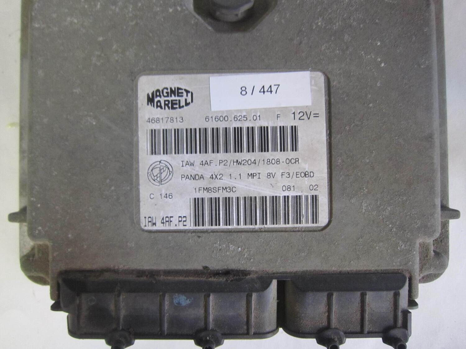 8-447 Centralina Motore Magneti Marelli 46817813 61600.625.01 6160062501 IAW 4AF.P2 HW204/1808-OCR ALFA ROMEO / FIAT / LANCIA Benzina PANDA 1.1