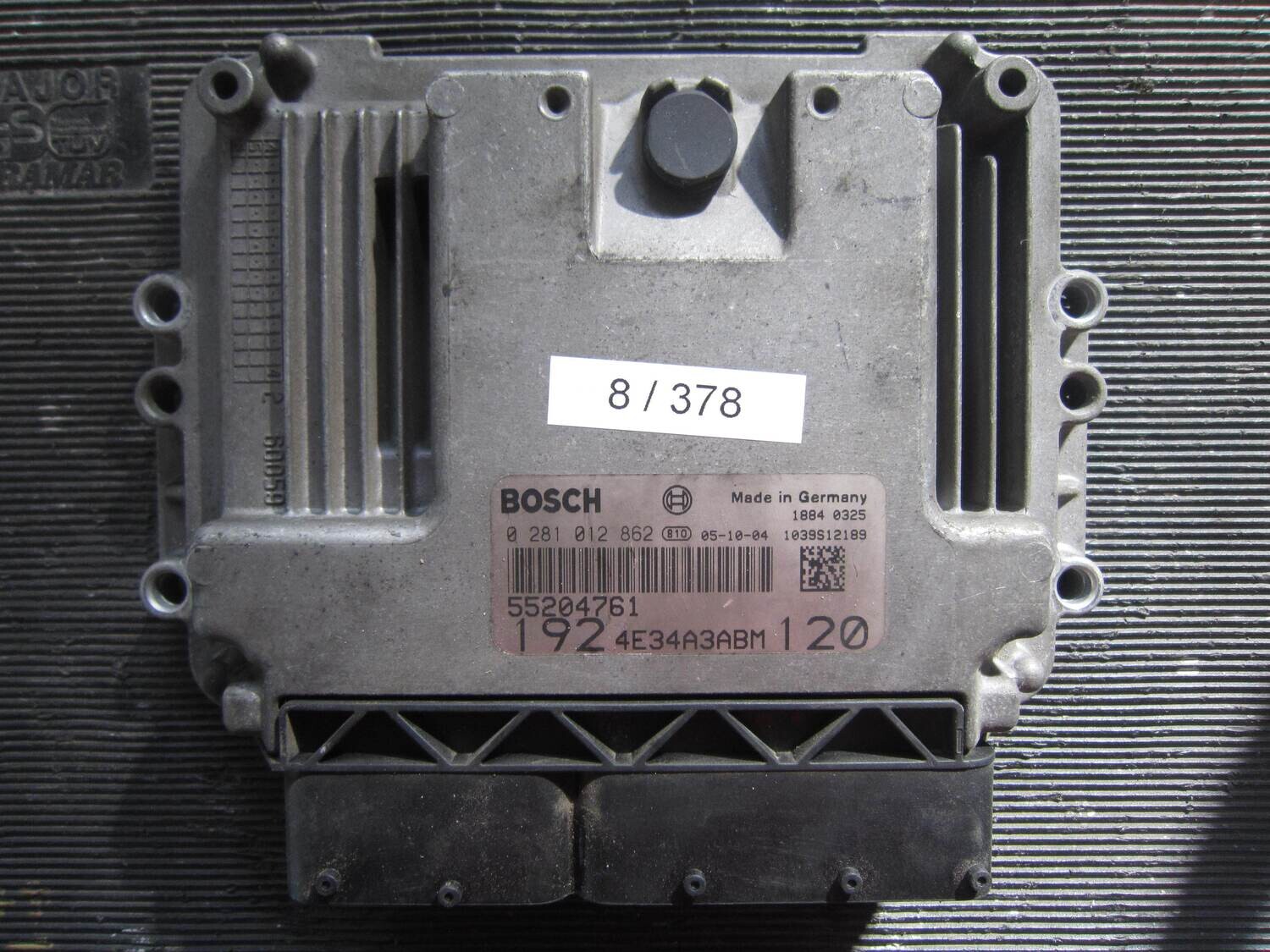 8-378 Centralina Motore Bosch 0 281 012 862 0281012862 55204761 192 4E34A3ABM 120 ALFA ROMEO / FIAT / LANCIA VARIE 1.9
