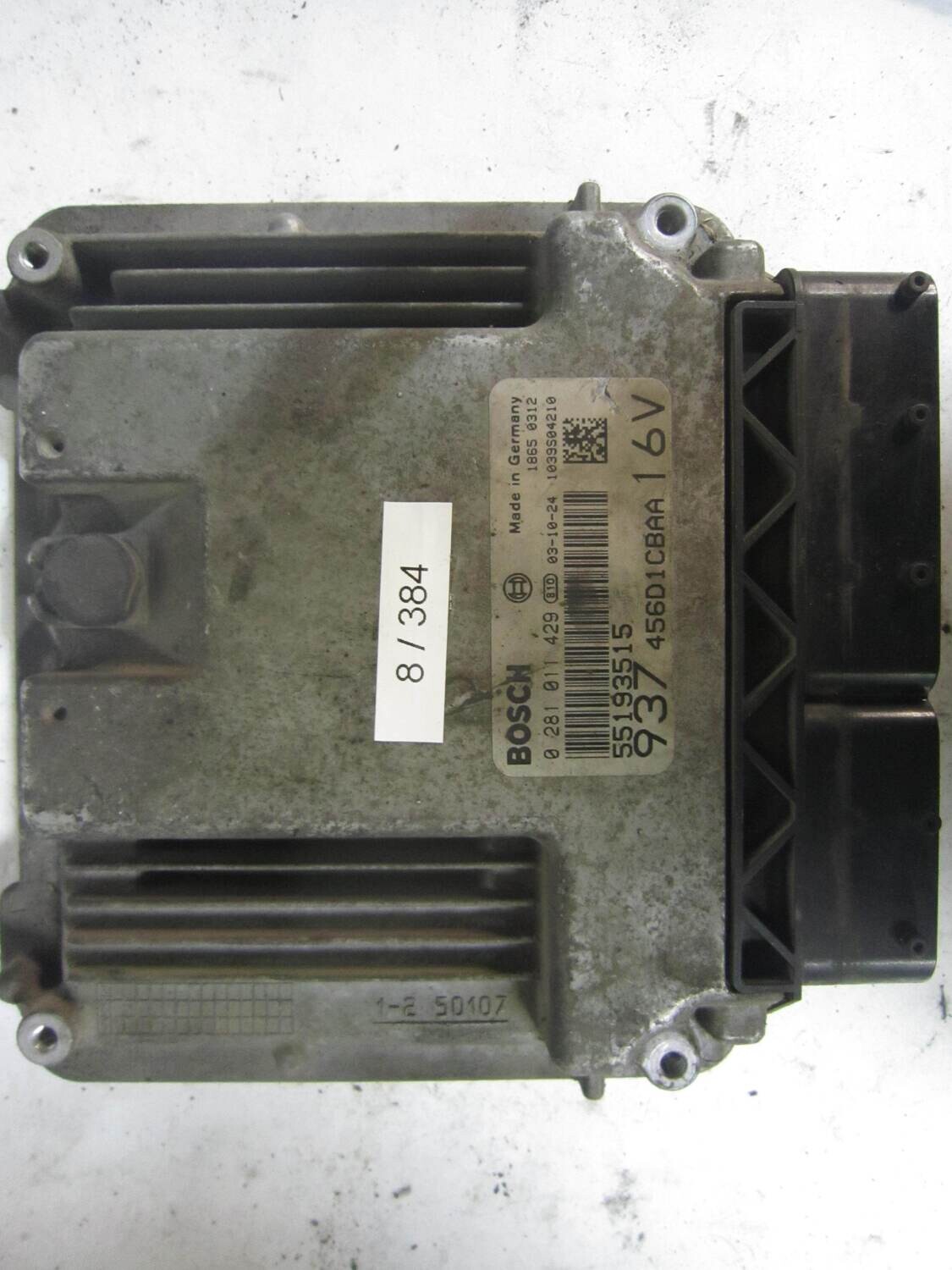 8-384 Centralina Motore Bosch 0 281 011 429 0281011429 55193515 1039S04210 456D1CBAA 16V 937 ALFA ROMEO / FIAT / LANCIA Diesel 147 1.9