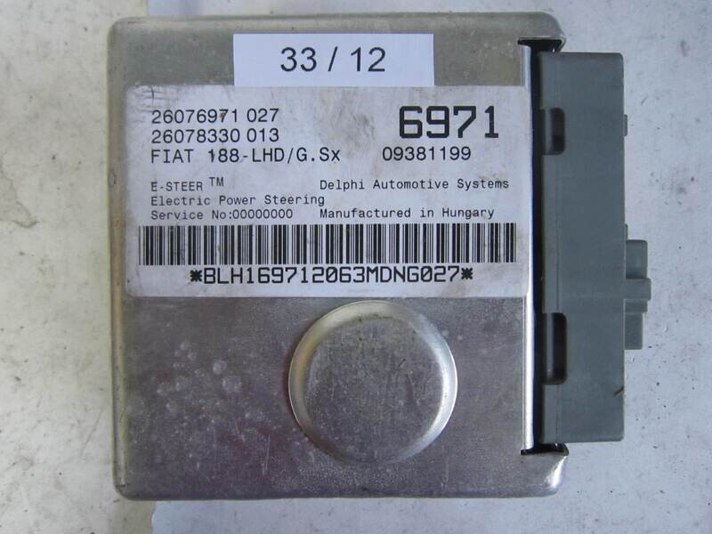 33-12 Centralina Servosterzo / Angolo Sterzata Delphi 09381199 26076971 027 26076971027 ALFA ROMEO / FIAT / LANCIA VARIE