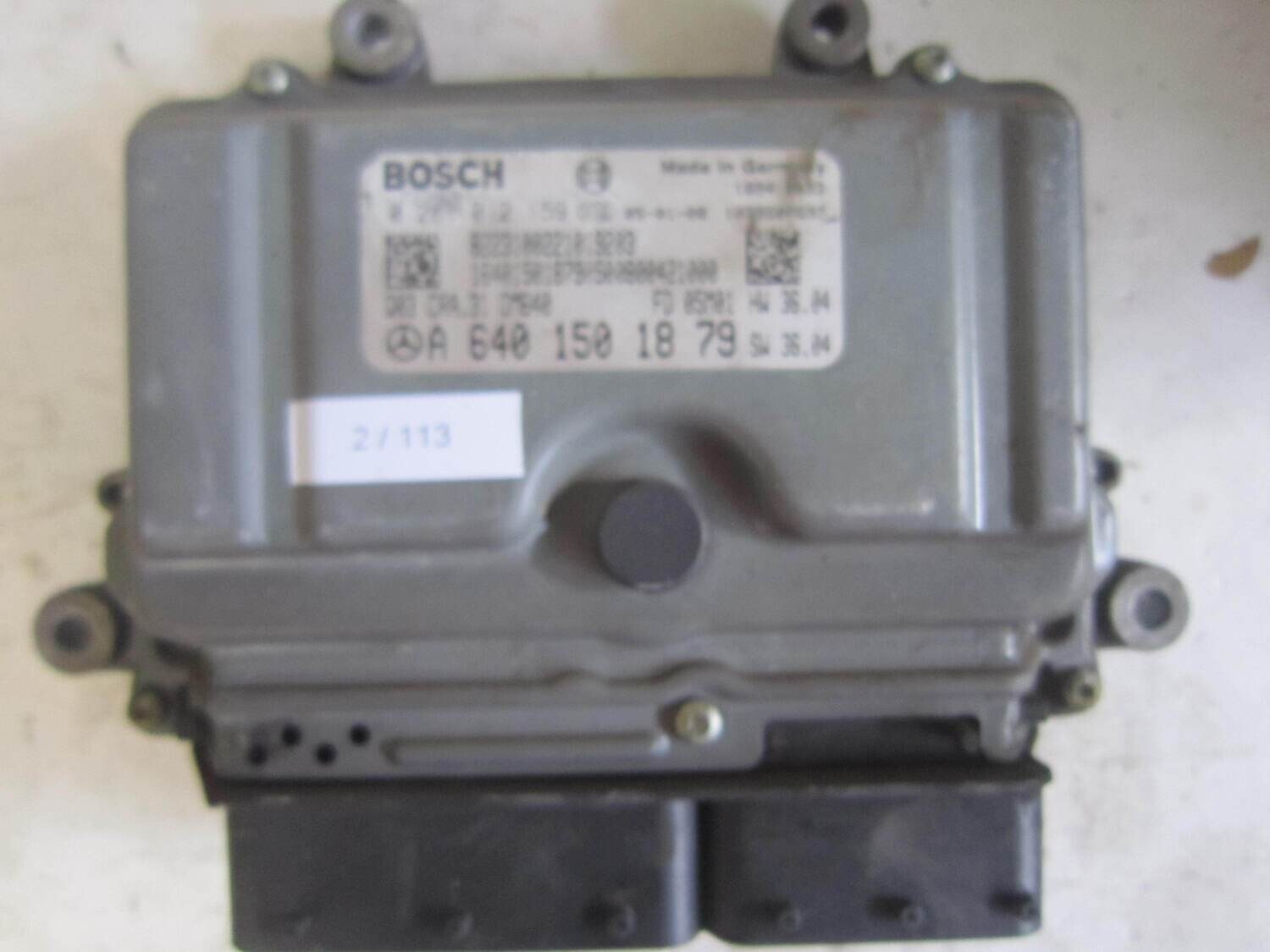 2-113 Centralina Motore Bosch 0 281 012 159 0281012159 A 640 150 18 79 A6401501879 1039S07697 Q03 CRA.31 OM640 HW 36.04  SW 36.04 MERCEDES BENZ Diesel CLASSE  A