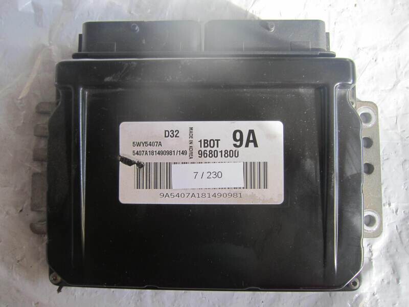 7-230 Centralina Motore Chevrolet 5WY5407A 1BOT 9A D32 Benzina MATIX 0.8