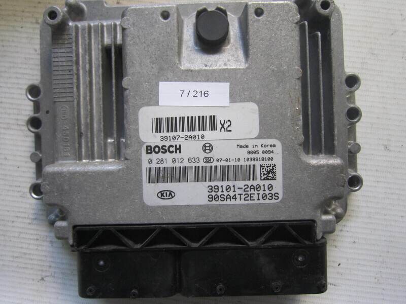 7-216 Centralina Motore Bosch 0 281 012 633 0281012633 39101-2A010 391012A010 1039S18100 90SA4T2EI03S KIA Diesel PICANTO 1.0