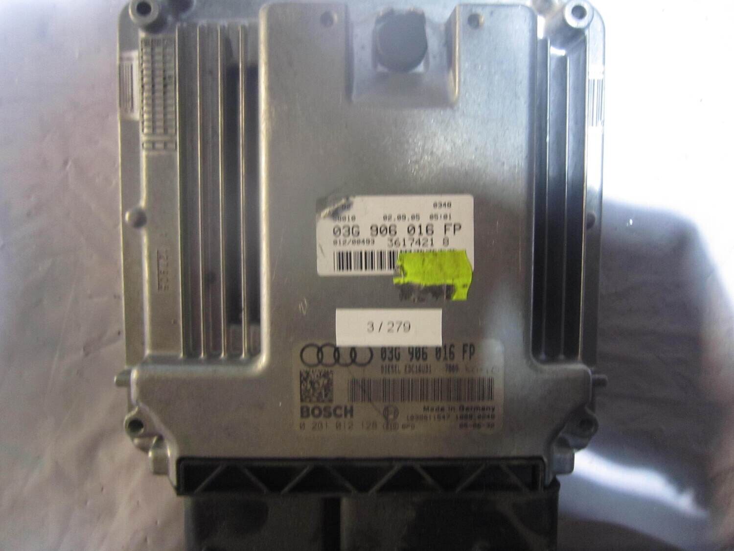 3-279 Centralina Motore Bosch 0 281 012 128 0281012128 03G 906 016 FP 03G906016FP EDC16U31 AUDI Diesel A 4