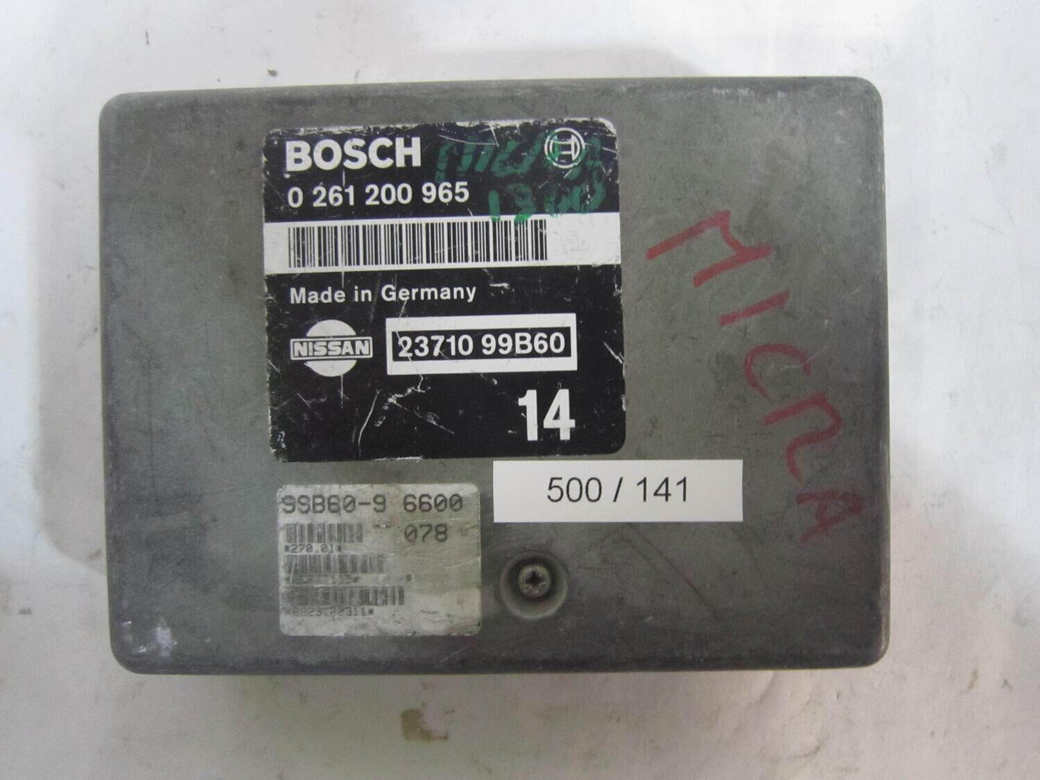 500-141 Centralina Motore Bosch 0261200965 0 261 200 965 23710 99B60 2371099B60       NISSAN  MICRA 1,3