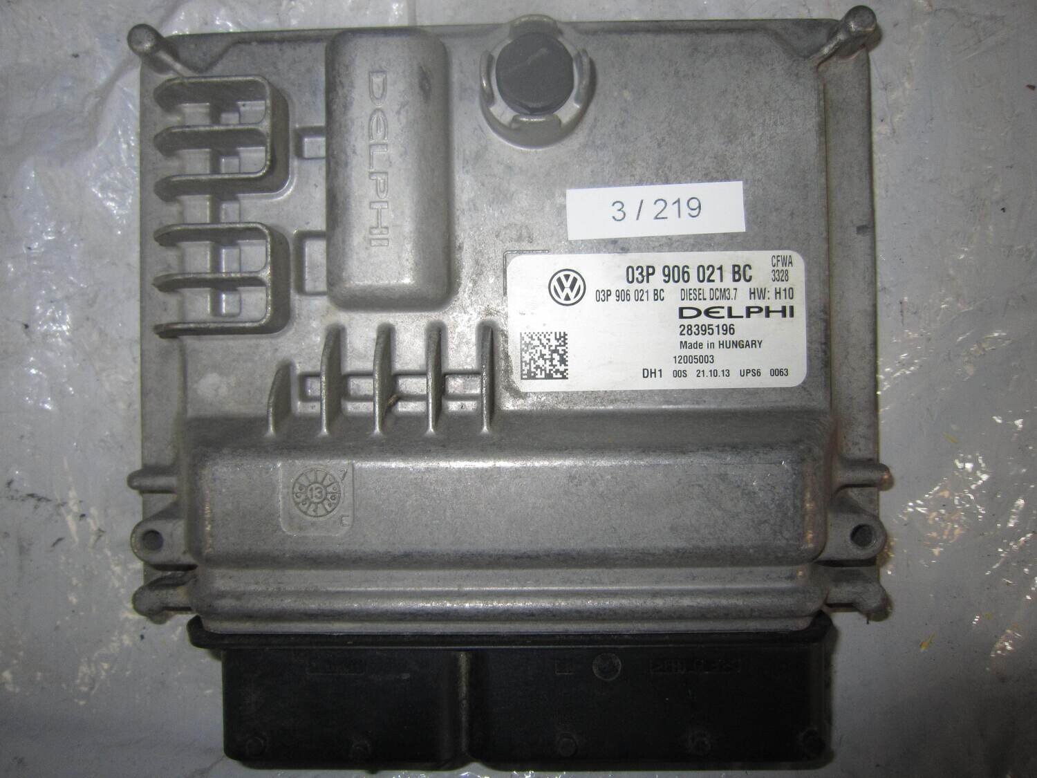 3-219 Centralina Motore Delphi 03P 906 021 BC 03P906021BC 28395196 DCM3.7 HW H10 SEAT Benzina IBIZA