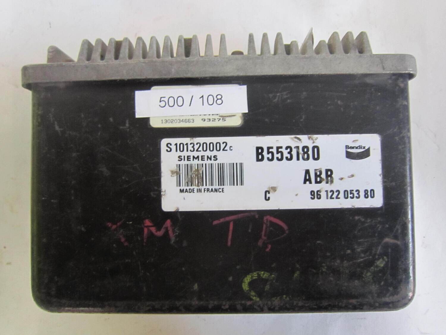 500-108 Centralina Motore Siemens S101320002C S101320002 C B553180  96 122 053 80 9612205380     CITROEN / PEUGEOT  XM 2.0