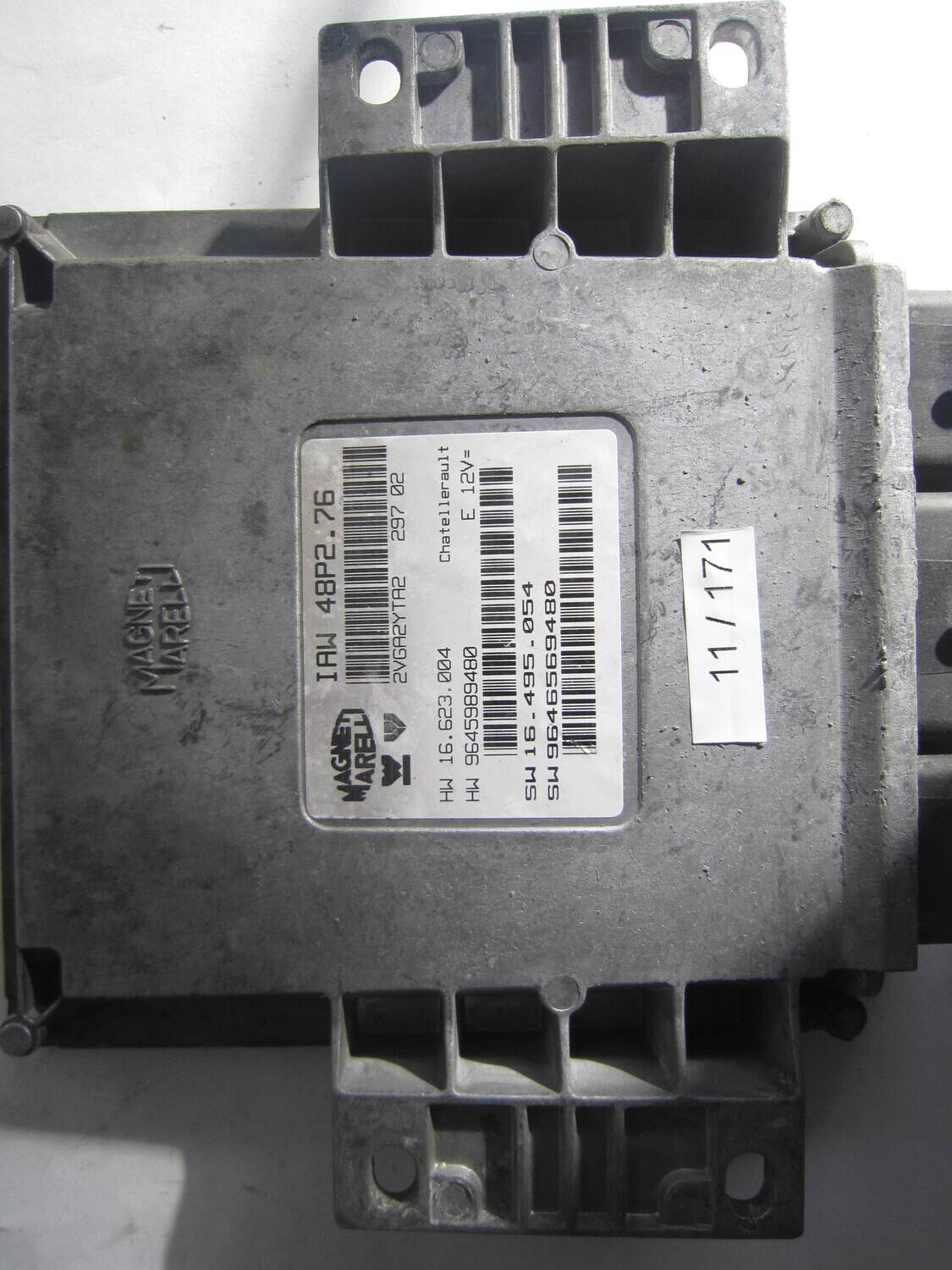 11-171 Centralina Motore Magneti Marelli IAW48P276 IAW 48P2.76 HW 16.623.004 HW16623004 9645989480  SW 16.495.074 SW16495074   CITROEN / PEUGEOT  206 1.6