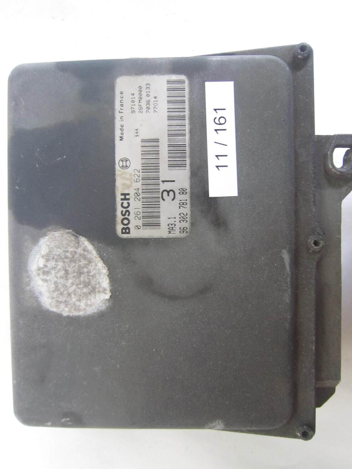 11-161 Centralina Motore Bosch 0261204622 0 261 204 622 96 302 781 80 9630278180 26FM0000  MA3.1 MA31   CITROEN / PEUGEOT  SAXO 1.1