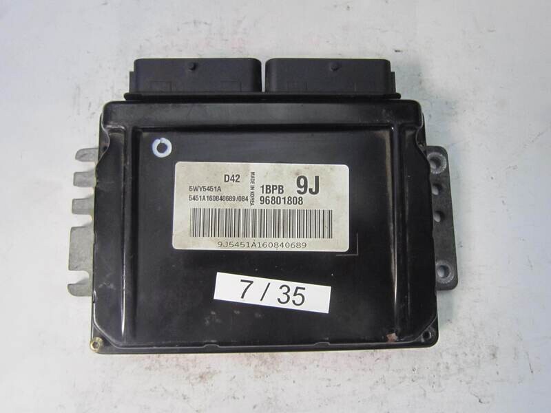 7-35 Centralina Motore Chevrolet  5WY5451A 96801808 96801808 1BPB 9J 1BPB9J     CHEVROLET  MATIZ 1.0