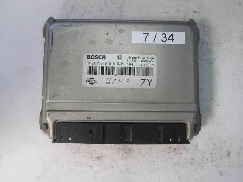 7-34 Centralina Motore Bosch 0281010810 0 281 010 810 23710 4U112 237104U112 28SA5575      NISSAN  ALMERA TINO 2.2 TDI