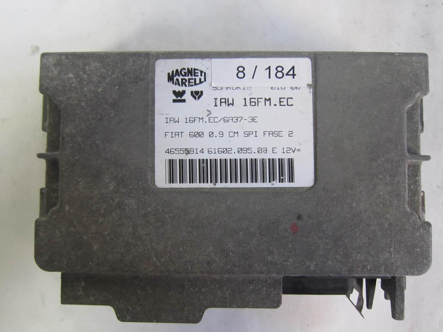 8-184 Centralina Motore Magneti Marelli IAW16FMEC IAW 16FM.EC 46555914  61602.095.03 6160209503     ALFA ROMEO / FIAT / LANCIA  600 0.9
