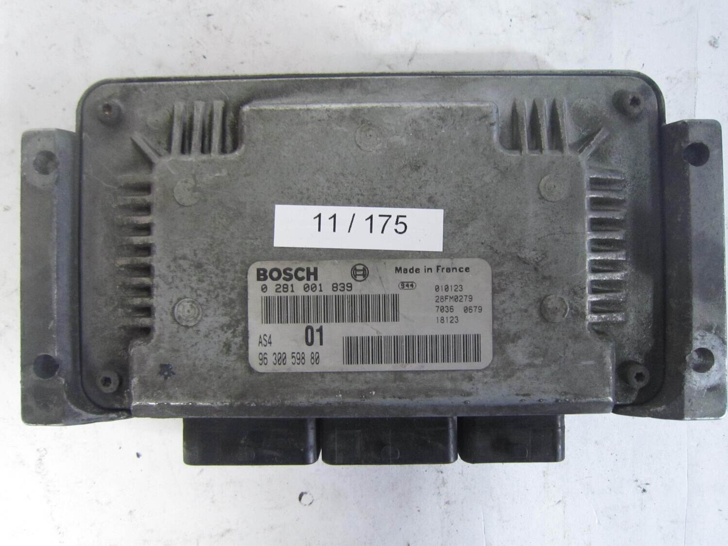 11-175 Centralina Motore Bosch 0281001839 0 281 001 839 96 300 598 80 9630059880 28FM0279  AS4    CITROEN / PEUGEOT  saxo / 106   1.5 d
