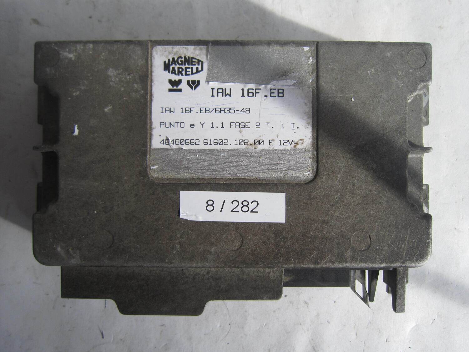 8-282 Centralina Motore Magneti Marelli IAW16FEB IAW 16F.EB 4648662  61602.102.00 6160210200     ALFA ROMEO / FIAT / LANCIA  PUNTO 1.1