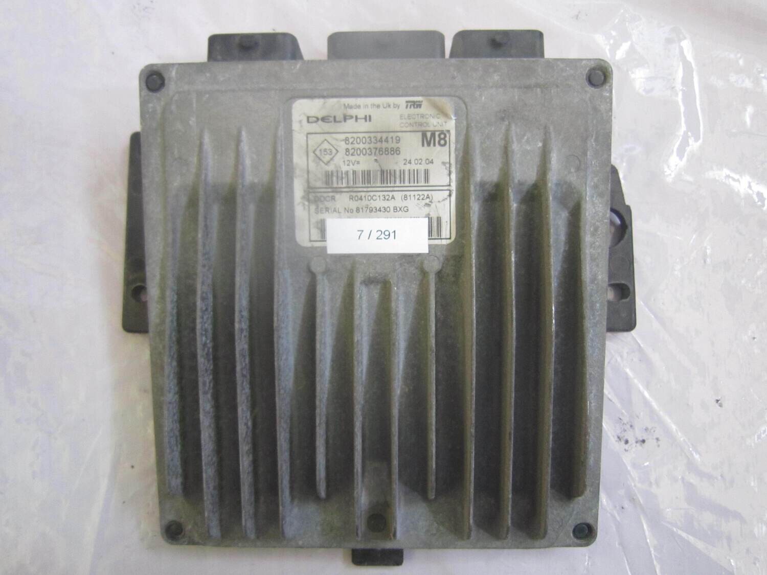 7-291 Centralina Motore Delphi R0410C132A 8200334419 8200376886 81122A NISSAN Diesel MICRA