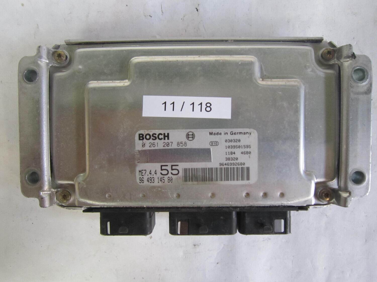 11-118 Centralina Motore Bosch 0261207858 0 261 207 858 9649314580  1039S01595      CITROEN / PEUGEOT  C3 1.6