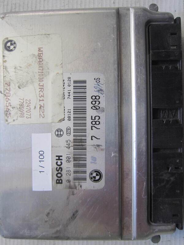 1-100 Centralina Motore Bosch 0 281 001 445 0281001445 7 785 098 7785098 28RTE424 BMW Diesel SERIE 3 320 2.0