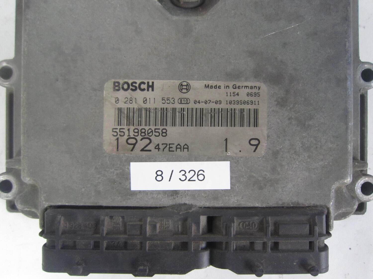 8-326 centralina motore bosch 0281011553 0 281 011 553 55198058  1039s06911  192 47eaa 19247eaa   alfa romeo / fiat / lancia stilo