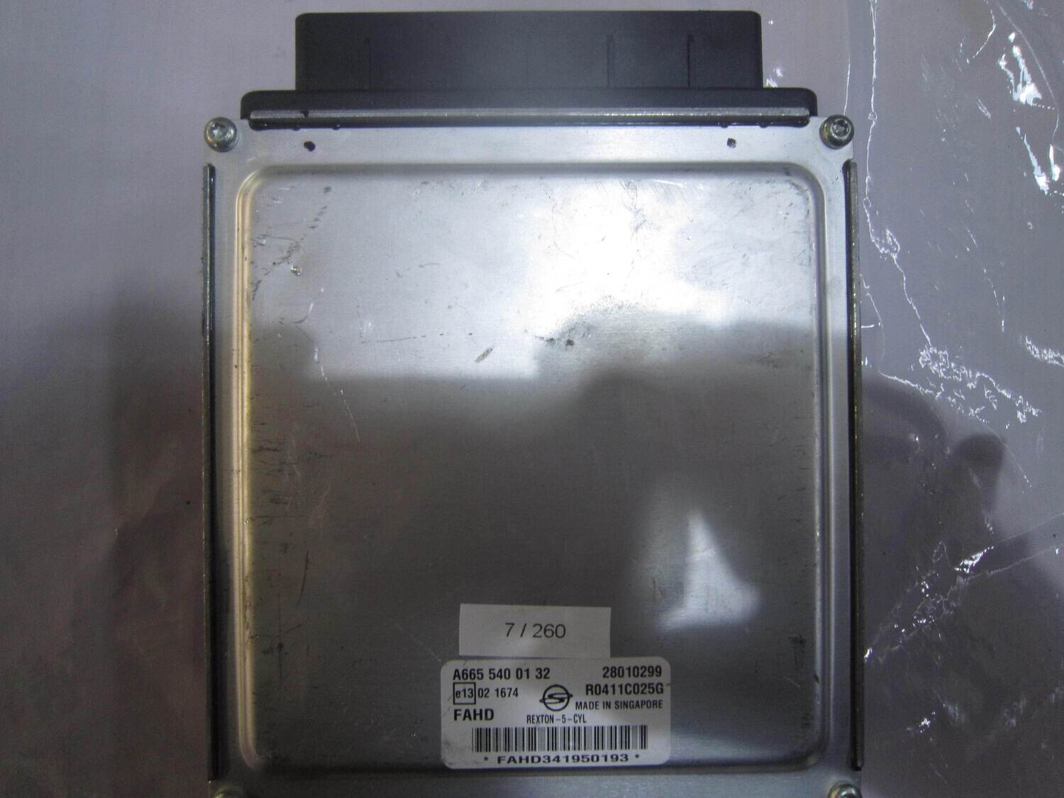 7-260 Centralina Motore Delphi A665 540 01 32 A6655400132 28010299 R0411C025G FAHD SSANGYONG Diesel REXTON 2.7