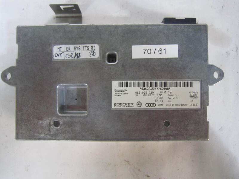 70-61 Modulo di Controllo Becker 4E0035729 4E0 035 729 BE 6350 BE6350       VOLKSWAGEN AUDI VARIE