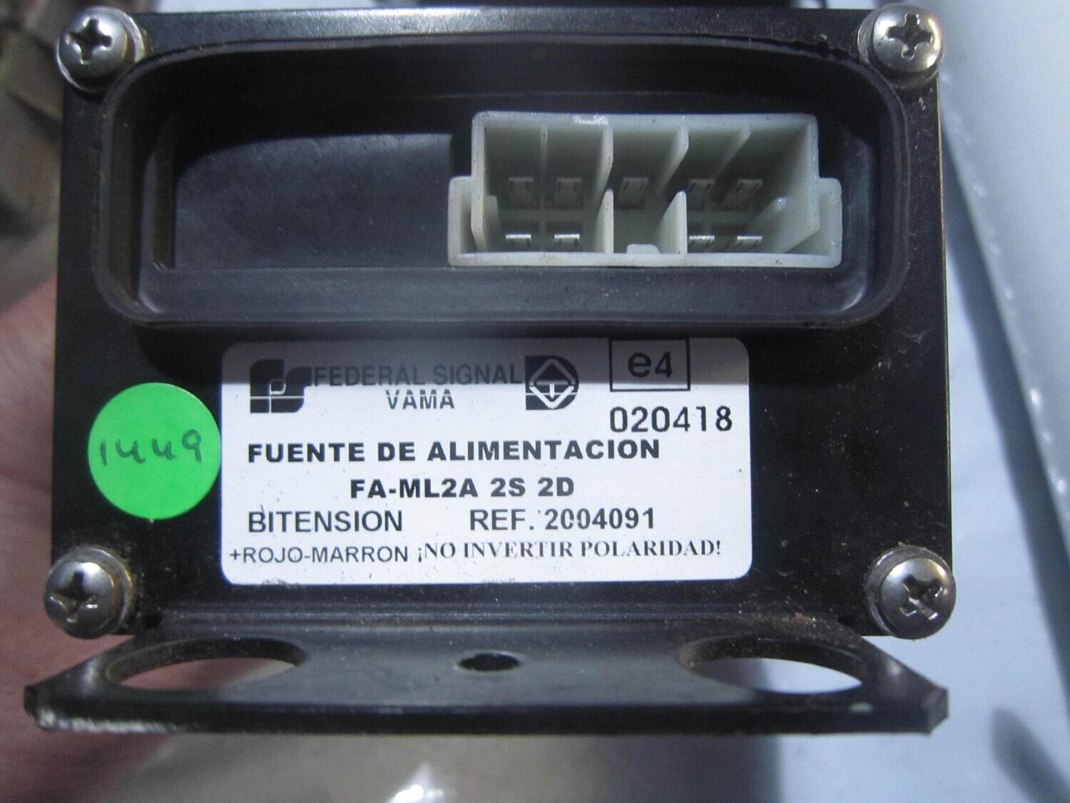 70-495 Centralina luci stroboscopiche Vama FA-ML2A 2S 2D FAML2A2S2D 2004091