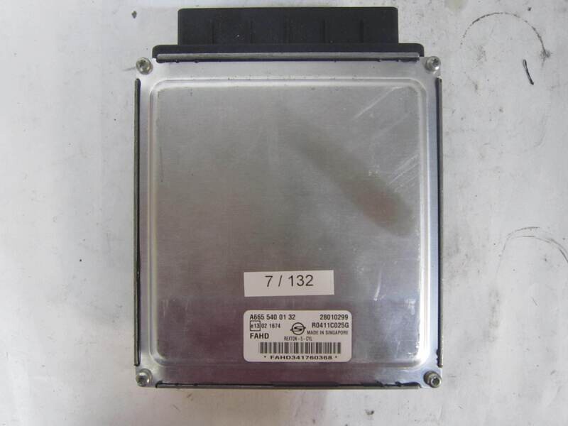 7-132 Centralina Motore Delphi A6655400132 A665 540 01 32 28010299  R0411C025G  FAHD    SSANGYONG  REXTON 5 CYL