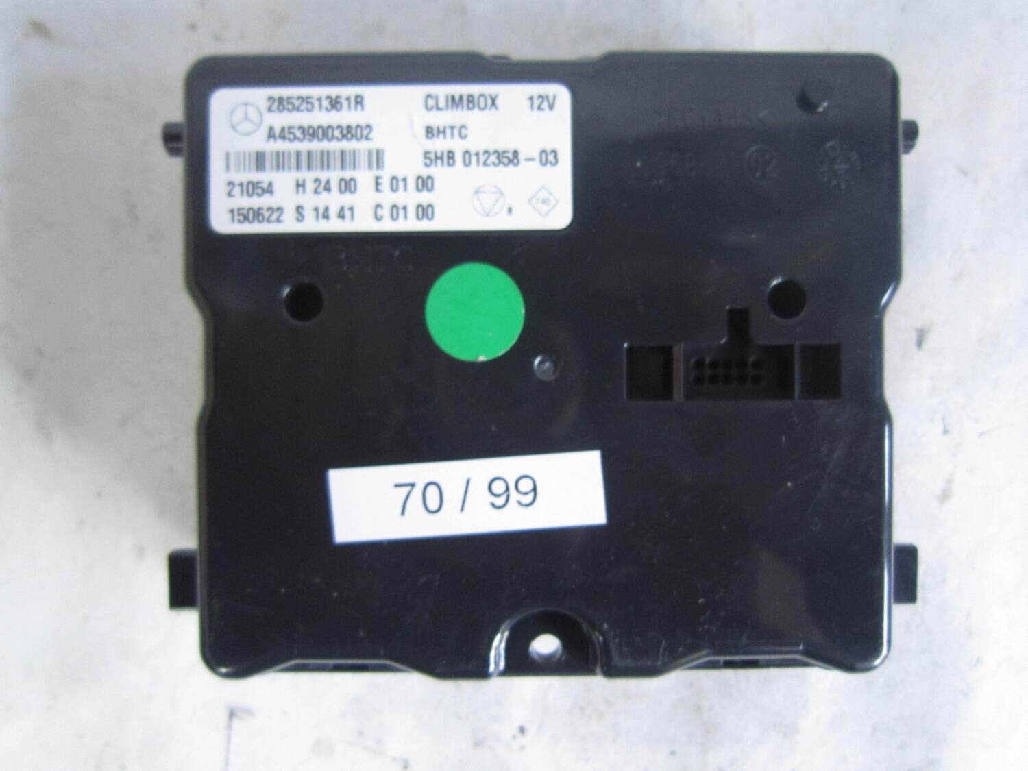 70-99 Centralina Clima Mercedes 285251361R A4539003802 CLIMBOX SMART Benzina FORTWO 453 1.0