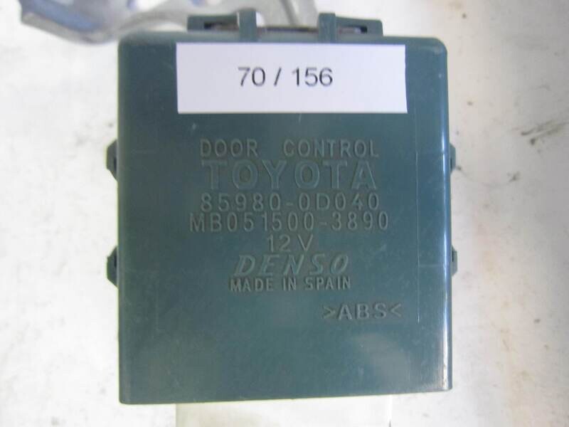 70-156 modulo chiusura centralizzata denso 85980-0d040 mb051500-3890    toyota yaris