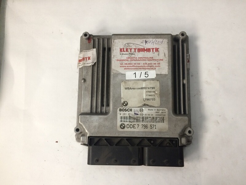1-5 Centralina Motore Bosch 0 281 011 414 0281011414 7796571 1039S07192 DDE 7 796 571 BMW Diesel SERIE  X X 5 3.0