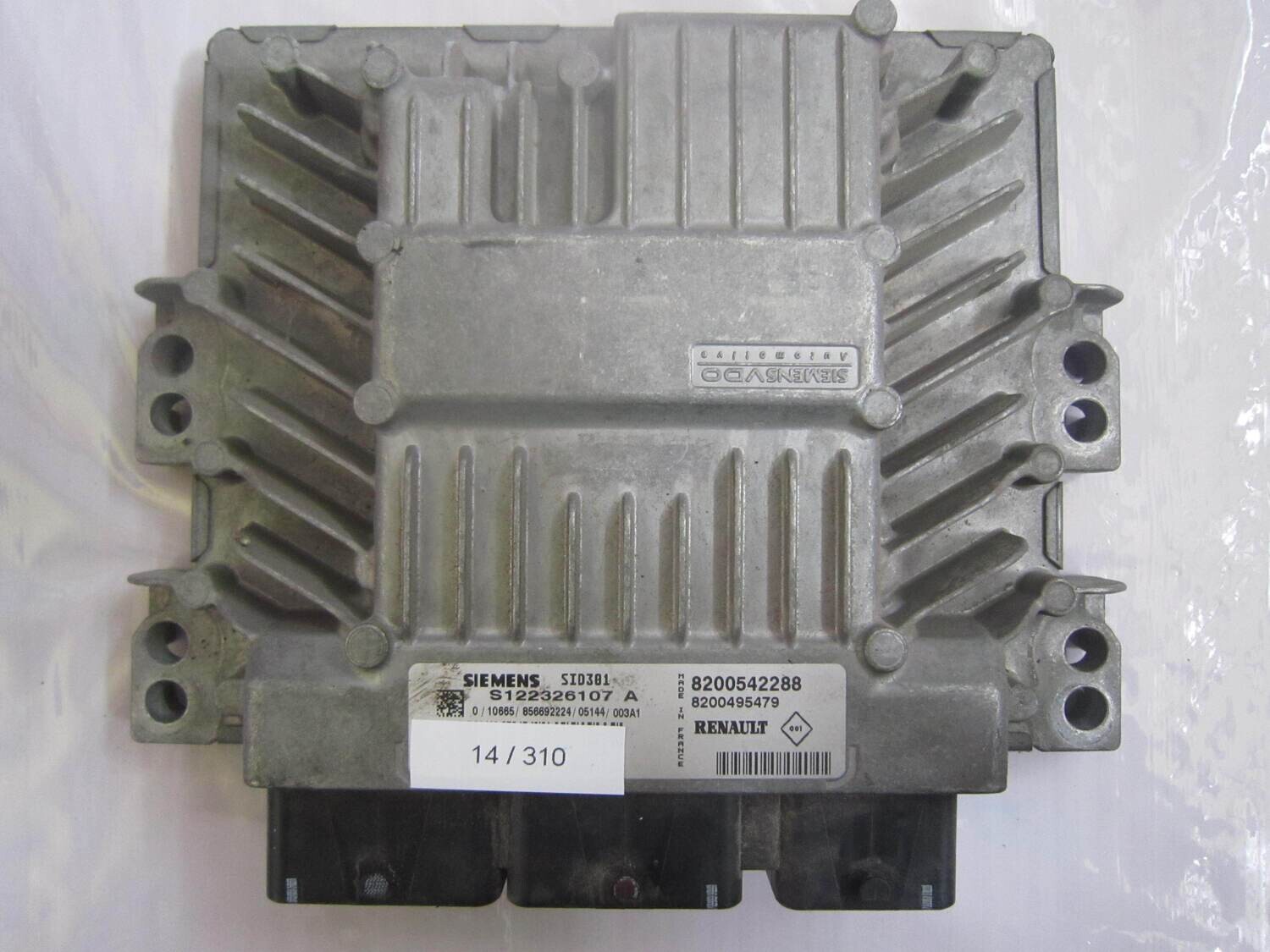 14-310 Centralina Motore Siemens S122326107 A S122326107A 8200542288 8200495479 SID301 RENAULT Diesel MEGANE