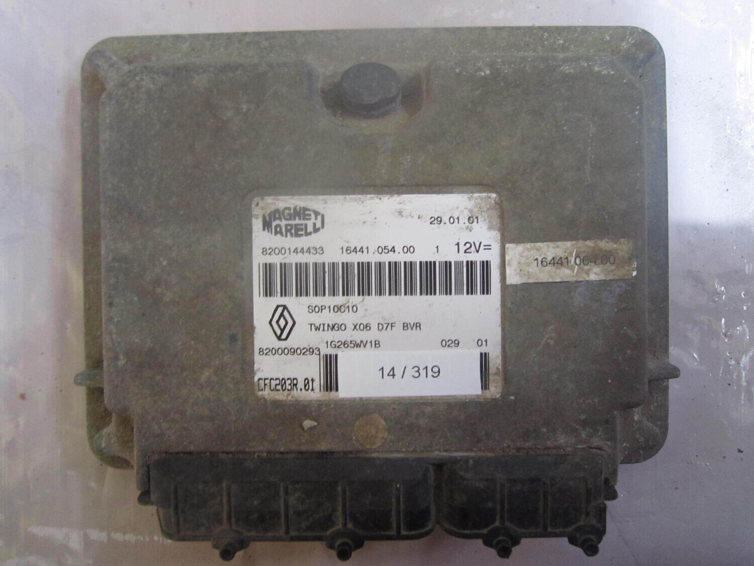 14-319 Centralina Cambio Automatico Magneti Marelli 8200144433   8200090293 CFC203R.01 16441.054.00  RENAULT Benzina TWINGO