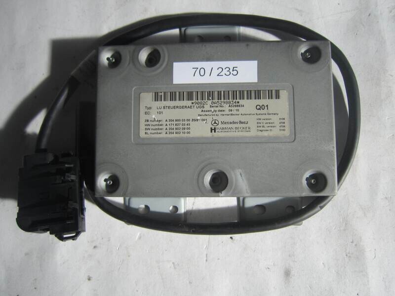 70-235 Modulo Interfaccia Multimediale Harman LU STEUERGERAET UGS LUSTEUERGERAETUGS A 204 900 03 00 A2049000300 MERCEDES BENZ VARIE