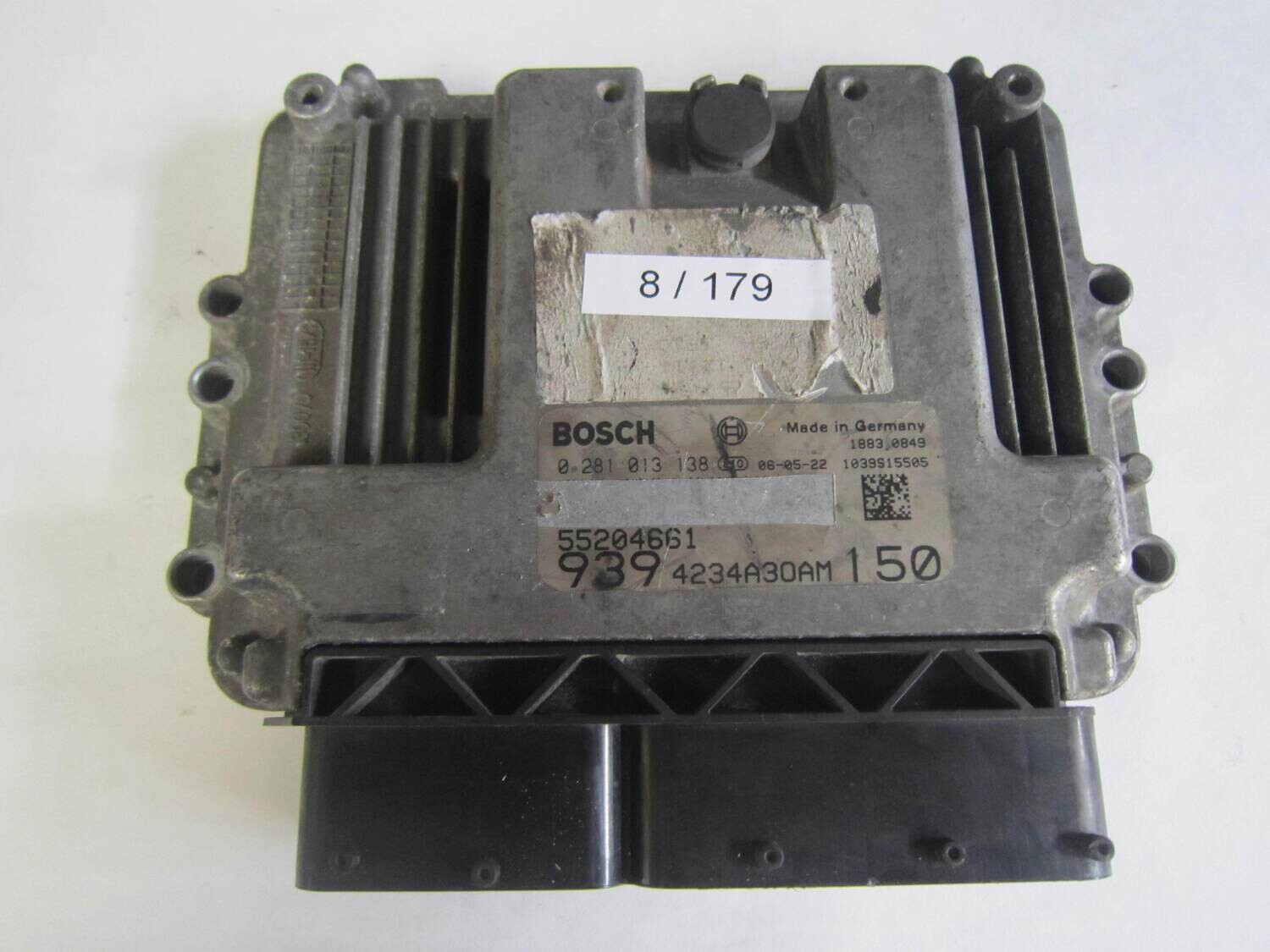 8-179 Centralina Motore Bosch 0281013138 0 281 013 138 55204661 55204661 1039S15505  939 4234A30AM 150 9394234A30AM150   ALFA ROMEO / FIAT / LANCIA  159 SW 1.9 DIESEL 6M 5P 110KW