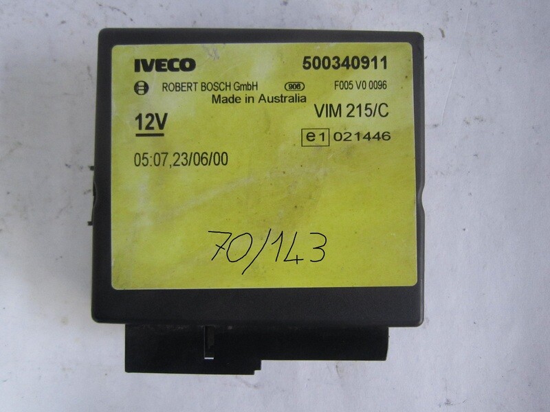 70-143 modulo chiusura centralizzata bosch  500340911 f005 v0 0096 f005v00096 vim 215/c vim215c     iveco generica daily