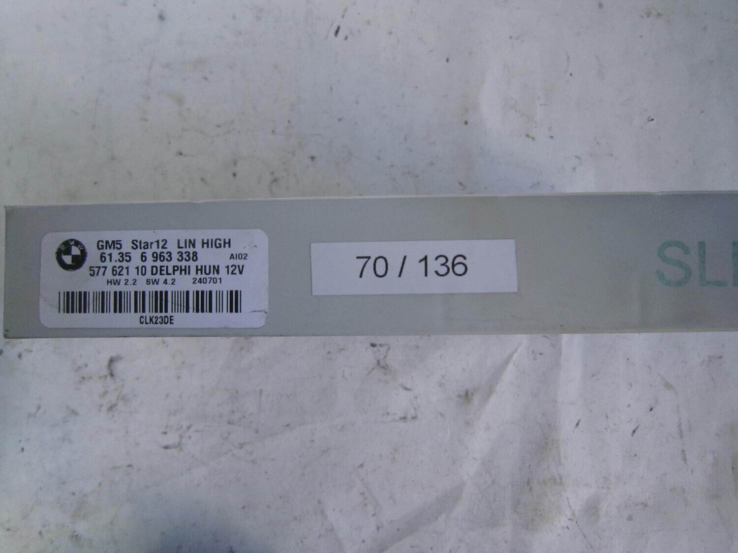 70-136 Centralina Modulo Confort BMW 61.35 6 963 338 61356963338 GM5 STAR 12 LIN HIGH GM5STAR12LINHIGH HW2.2 SW4.2 SERIE  X X 3