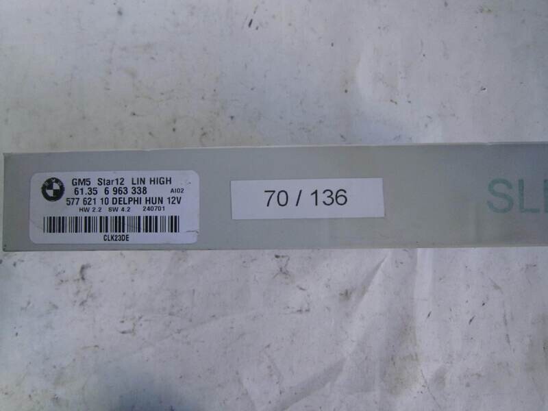 70-136 Centralina Modulo Confort BMW 61.35 6 963 338 61356963338 GM5 STAR 12 LIN HIGH GM5STAR12LINHIGH HW2.2 SW4.2 SERIE  X X 3