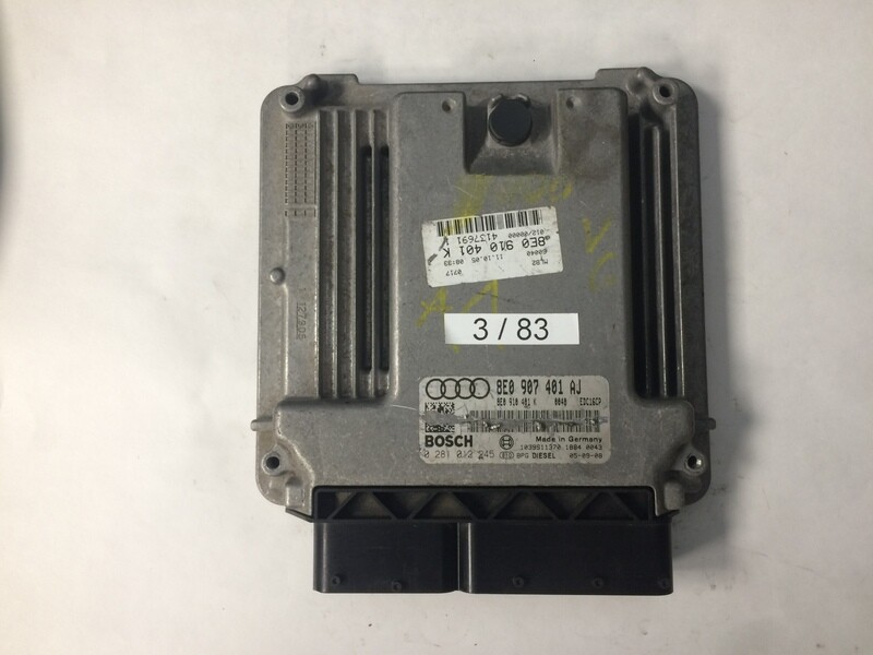 3-83 Centralina Motore Bosch 0281012245 8E0907401AJ 1039S11370 VOLKSWAGEN AUDI A4 3.0 TDI
