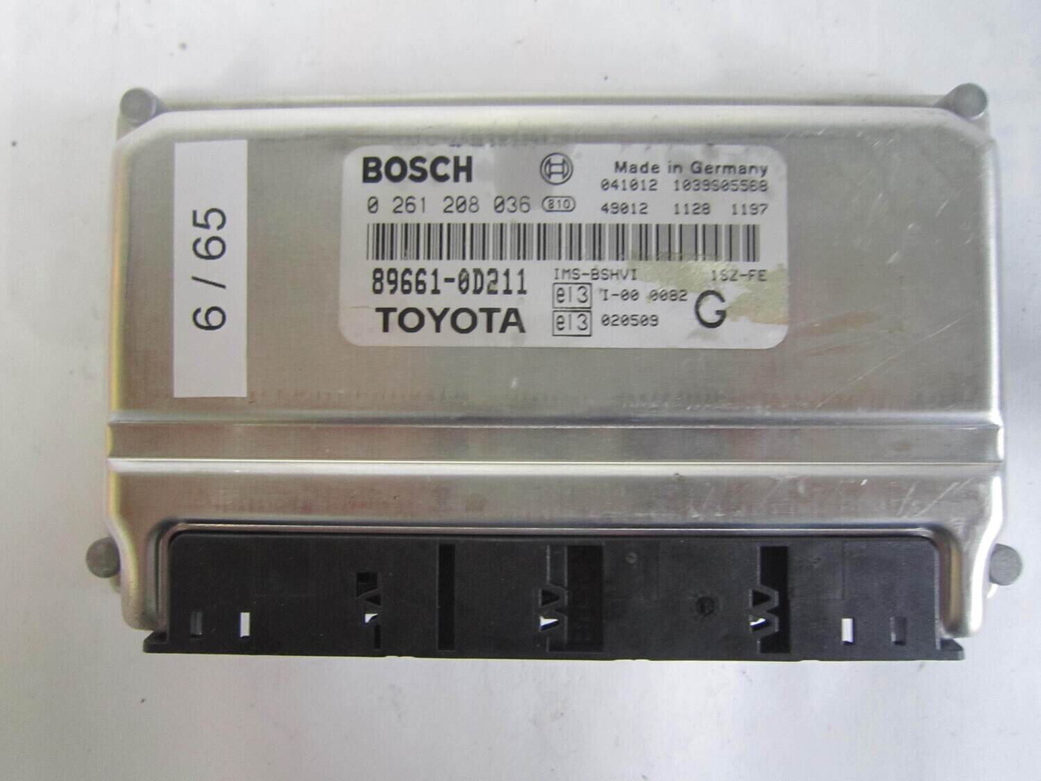6-65 Centralina Motore Bosch 0 261 208 036 0261208036 89661-0D211 1039S05568   TOYOTA Benzina Yaris