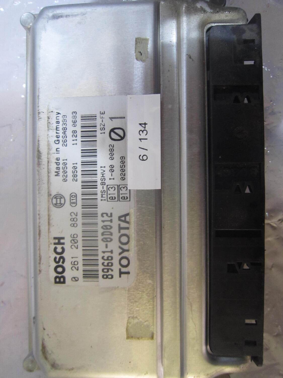 6-134 Centralina Motore Bosch 0 261 206 882 0261206882 89661-0D012 896610D012 26SA8399 TOYOTA Benzina YARIS 1.0