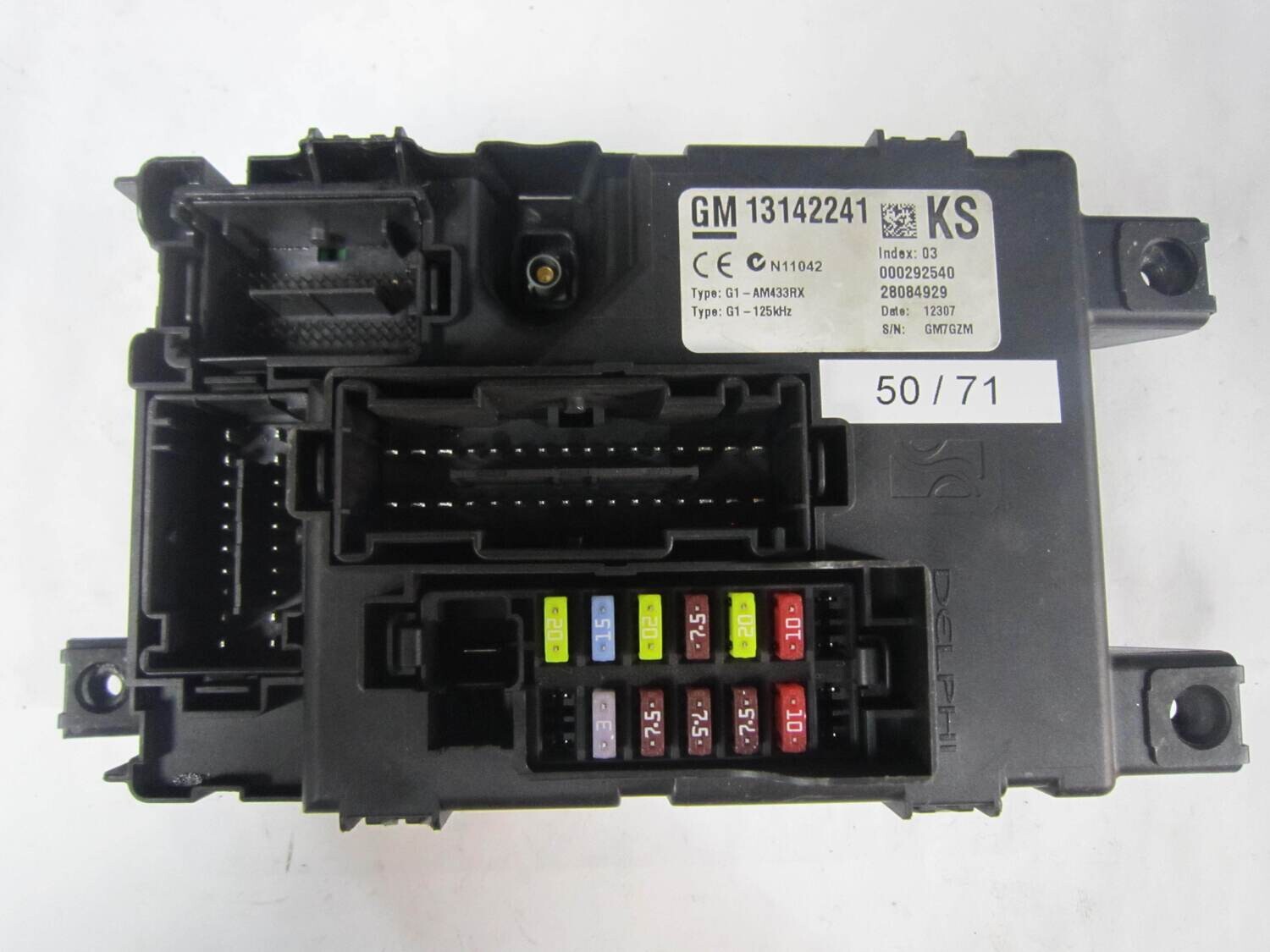 50-71 Body Computer Delphi 13142241 G1-AM433RX G1AM433RX 28084929 OPEL CORSA