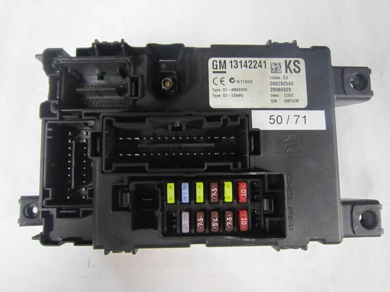 50-71 Body Computer Delphi 13142241 G1-AM433RX G1AM433RX 28084929 OPEL CORSA