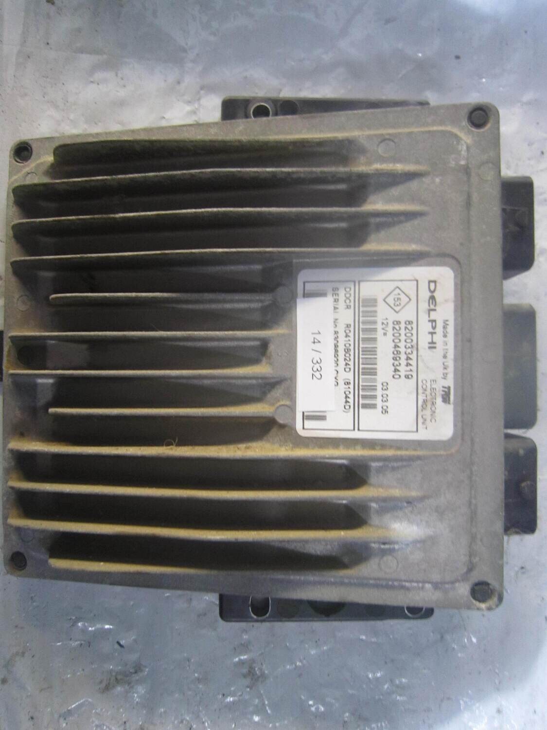 14-332 Centralina Motore Delphi R0410B024D   8200334419 8200469340    RENAULT Diesel MEGANE