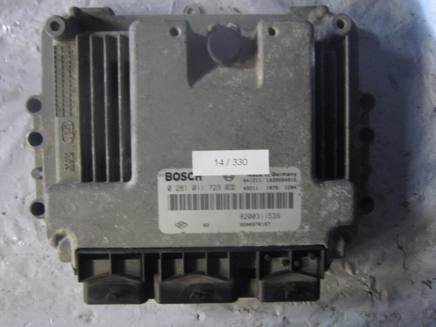 14-330 Centralina Motore Bosch 0 281 011 723 0281011723 8200311539 1039S04016 8200376187  RENAULT Diesel VARIE