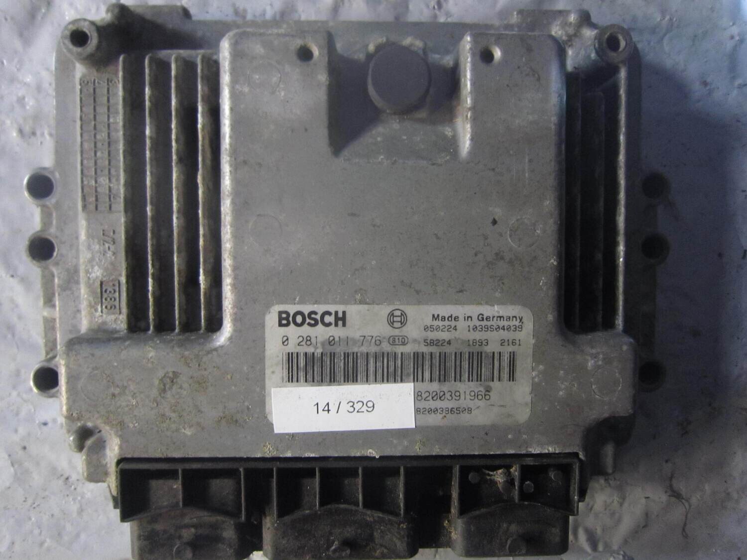 14-329 Centralina Motore Bosch 0 281 011 776 0281011776 8200391966 1039S04039 8200386508  RENAULT DIESEL MEGANE