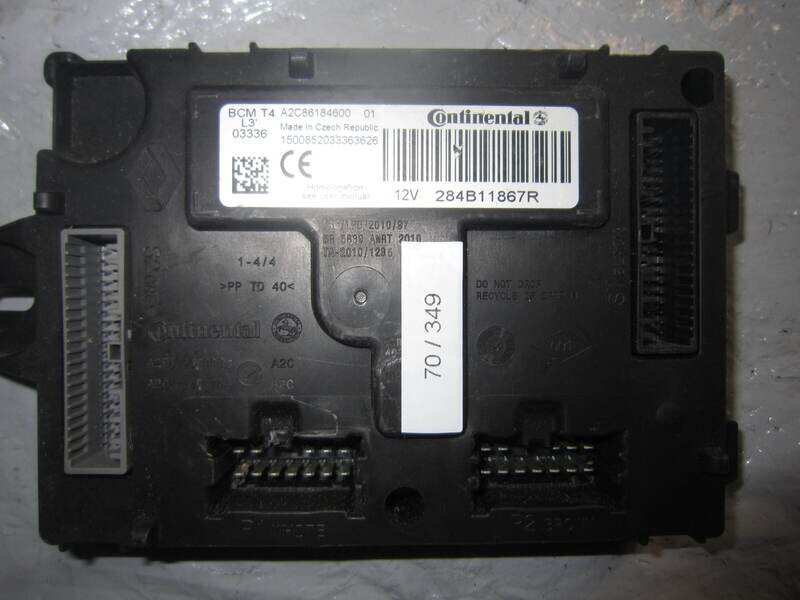70-349 Centralina Modulo Confort Continental A2C86184600 284B11867R BCM T4 RENAULT VARIE