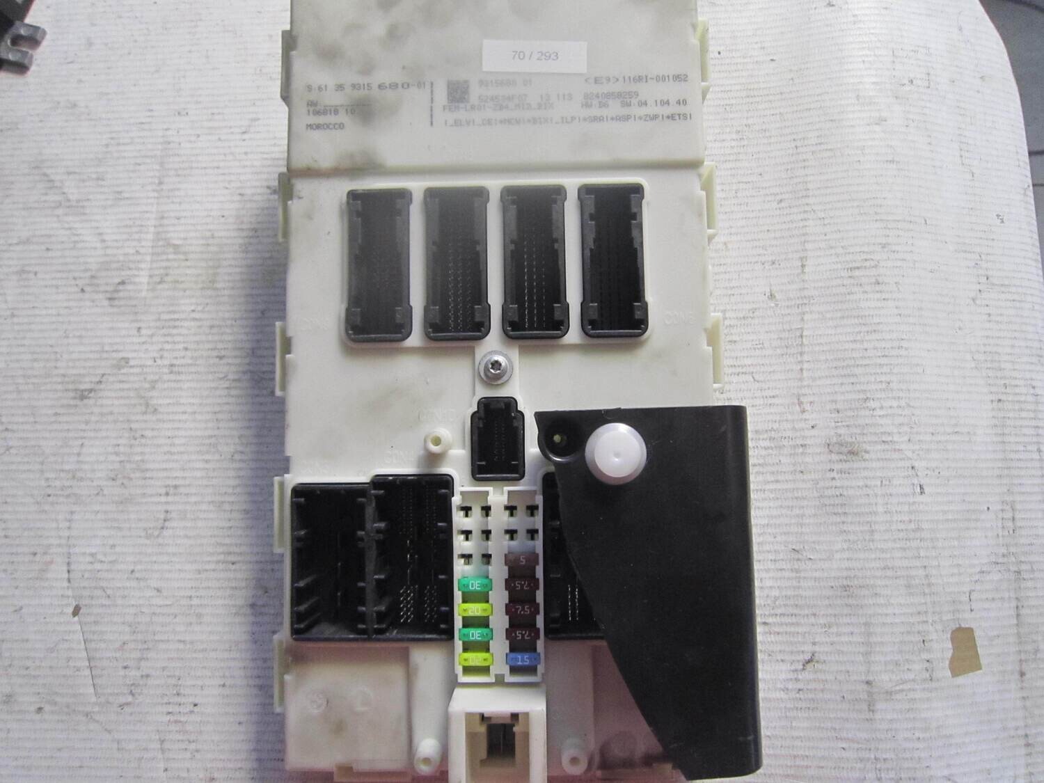 70-293 Centralina Modulo Confort Lear 61.35 9315 680-01 6135931568001 9315680 524504F07 BMW Diesel SERIE 1