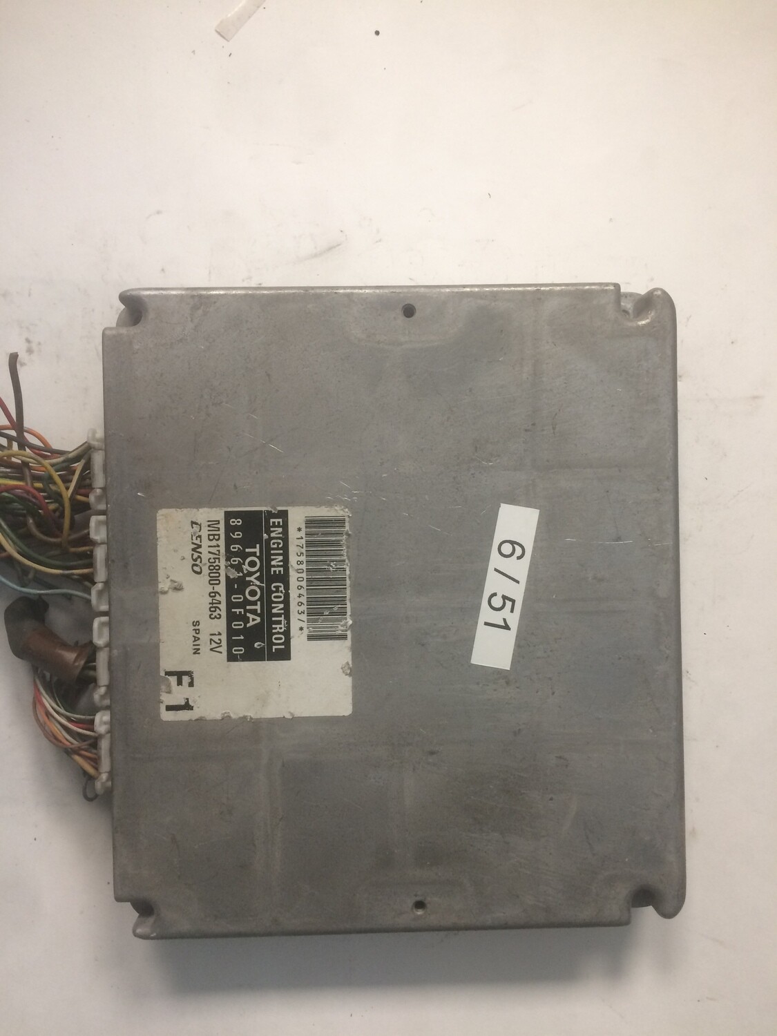 6-51 Centralina Motore Denso 896610F010 MB1758006463 F1 TOYOTA  COROLLA VERSO 2.0 D4D
