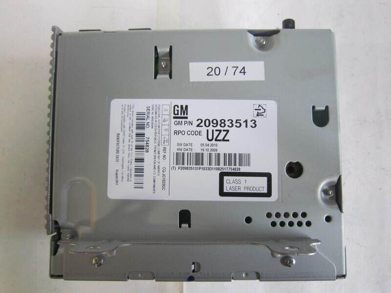 20-74 Autoradio GM  20983513 UZZ        OPEL  ASTRA