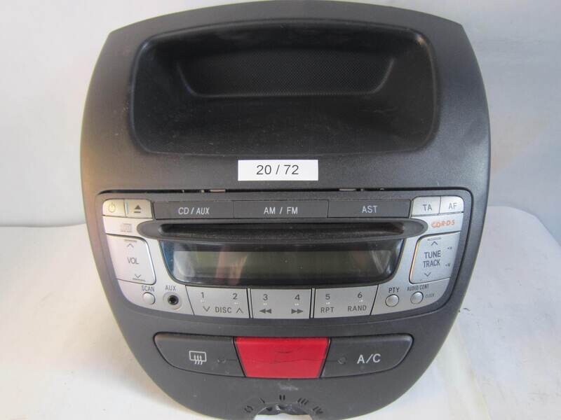 20-72 Autoradio Blaupunkt 554050H010 55405-0H010 86120-0H010 861200H010 CQ-MS0570LC CQMS0570LC     CITROEN / PEUGEOT  C1 _ AYGO  _ 107